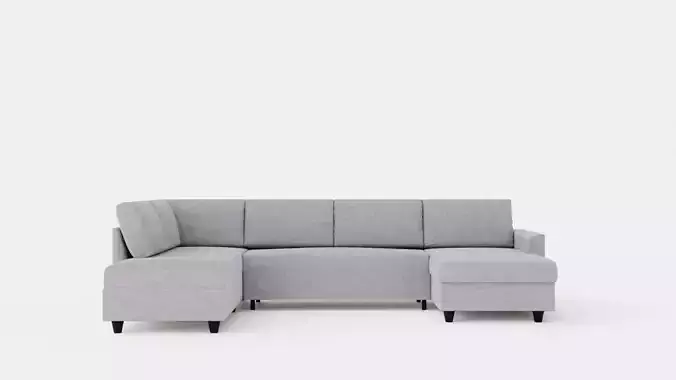 Garland U Bed Sofa Left Light Gray