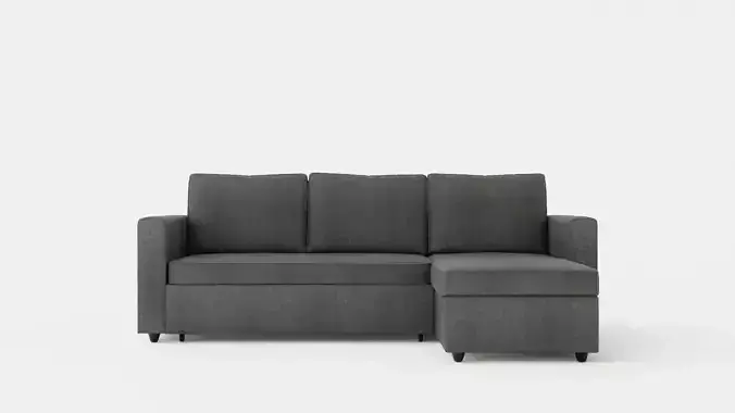 Garland Divan Bed Sofa Reversible Dark Gray