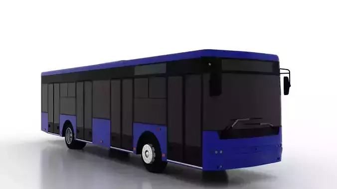 Bus Bogdan A70190 Low Low-poly 3D model