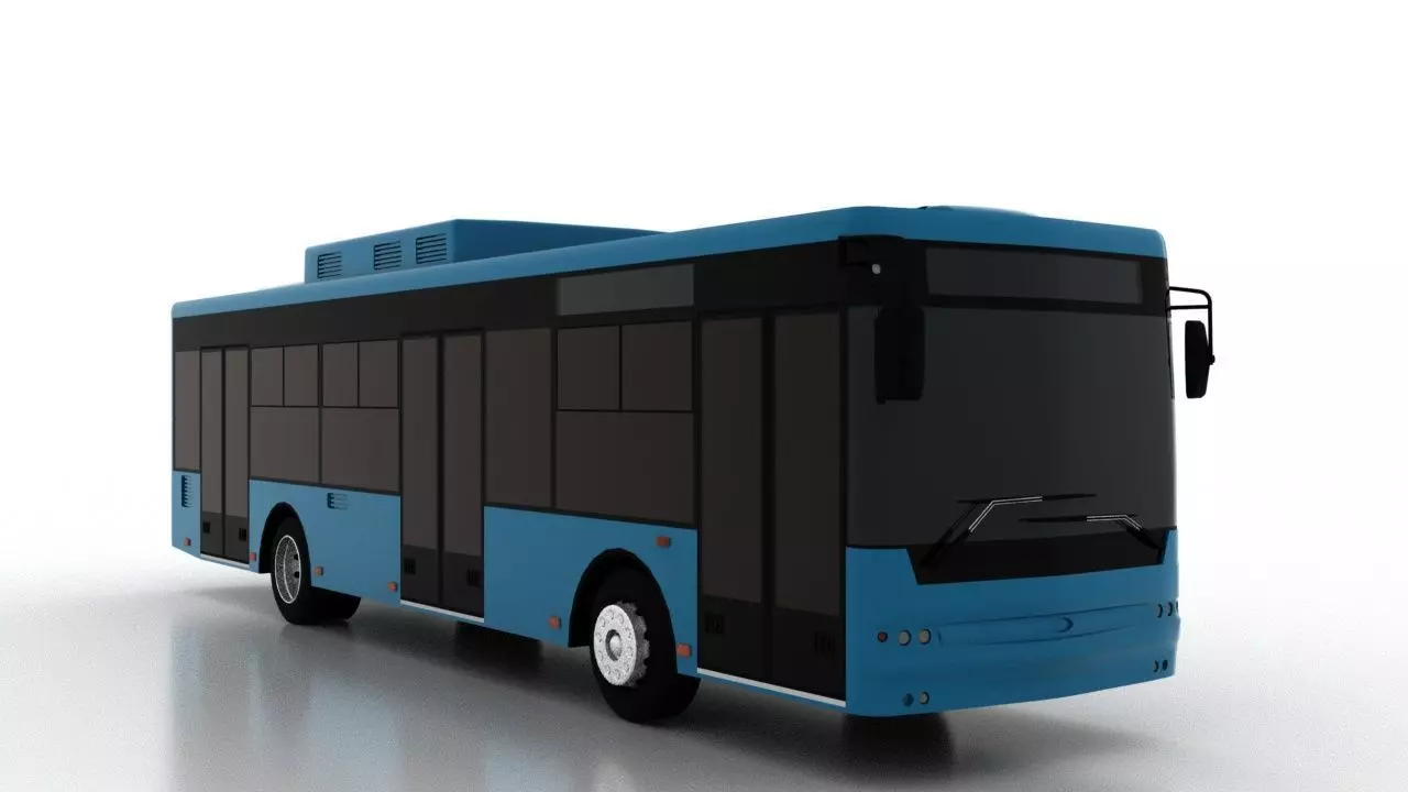Bus Bogdan A70522 Low Low-poly 3D model