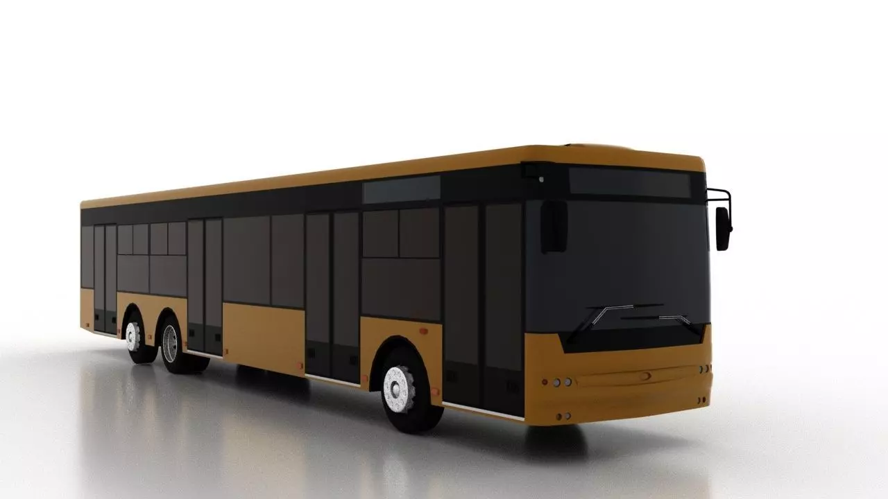 Bus Bogdan A80111 Low Low-poly 3D model_0