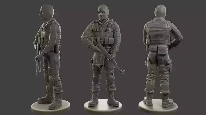 CzechSlovak Police Tactical Unit CPTU2 001 3D print model