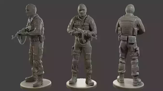 CzechSlovak Police Tactical Unit CPTU2 002 3D print model
