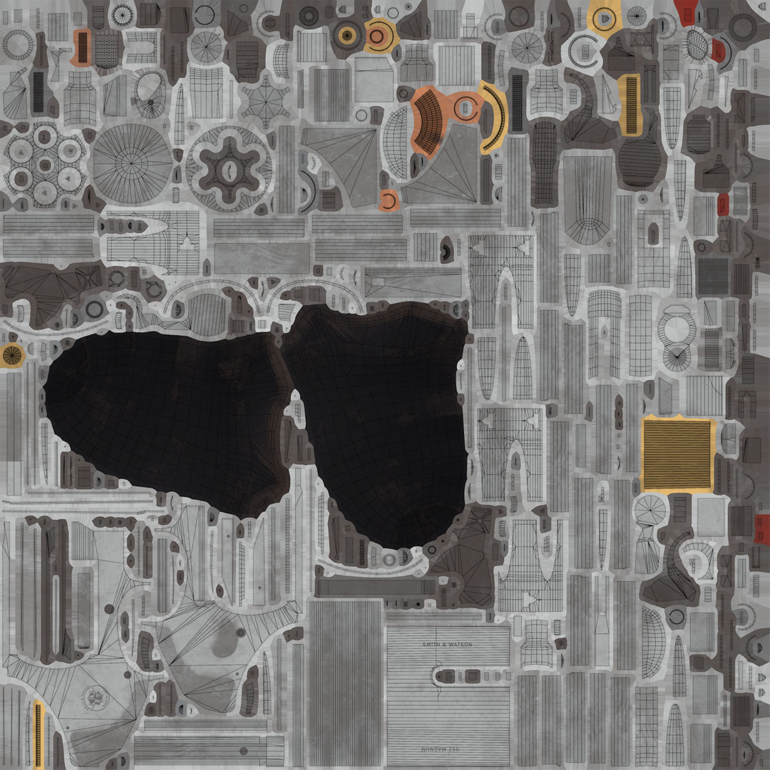 Small Revolver 06 Silver Generic All PBR Unity UE Textures Low-poly 3D model_43