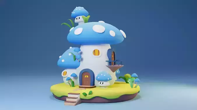 Cute Mushroom House