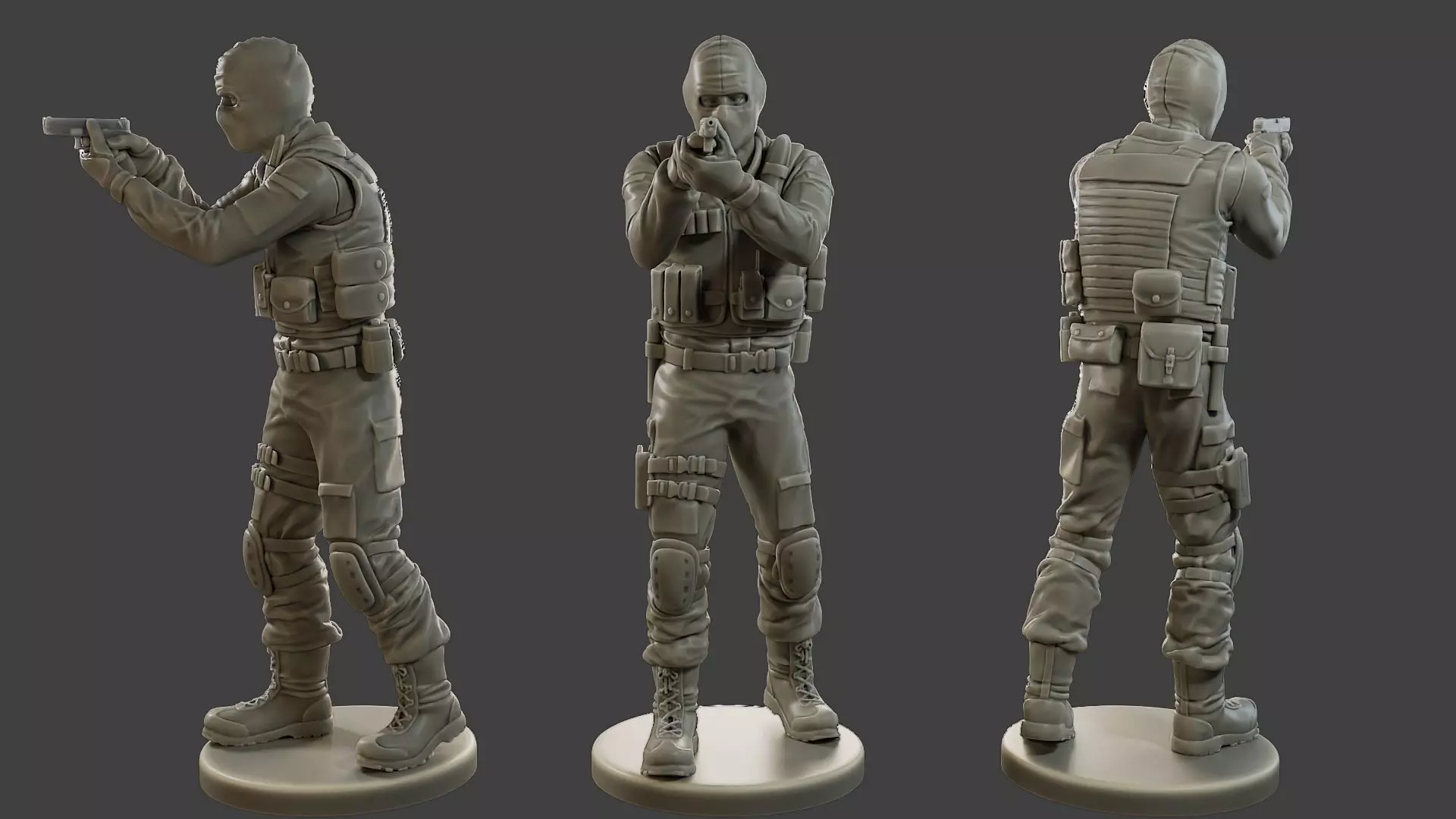 CzechSlovak Police Tactical Unit CPTU2 003 3D print model