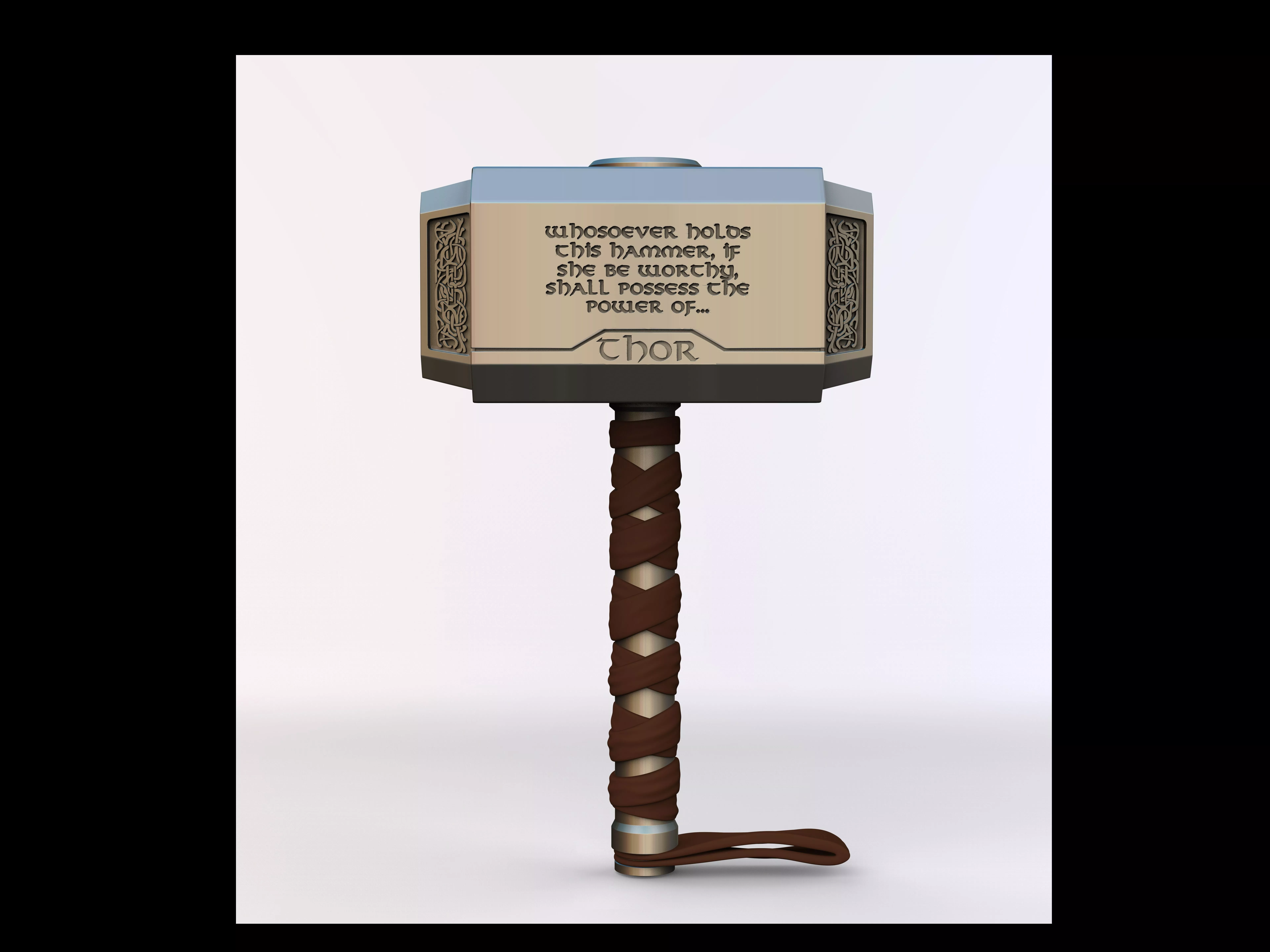 Thor Hammer Free 3D print model