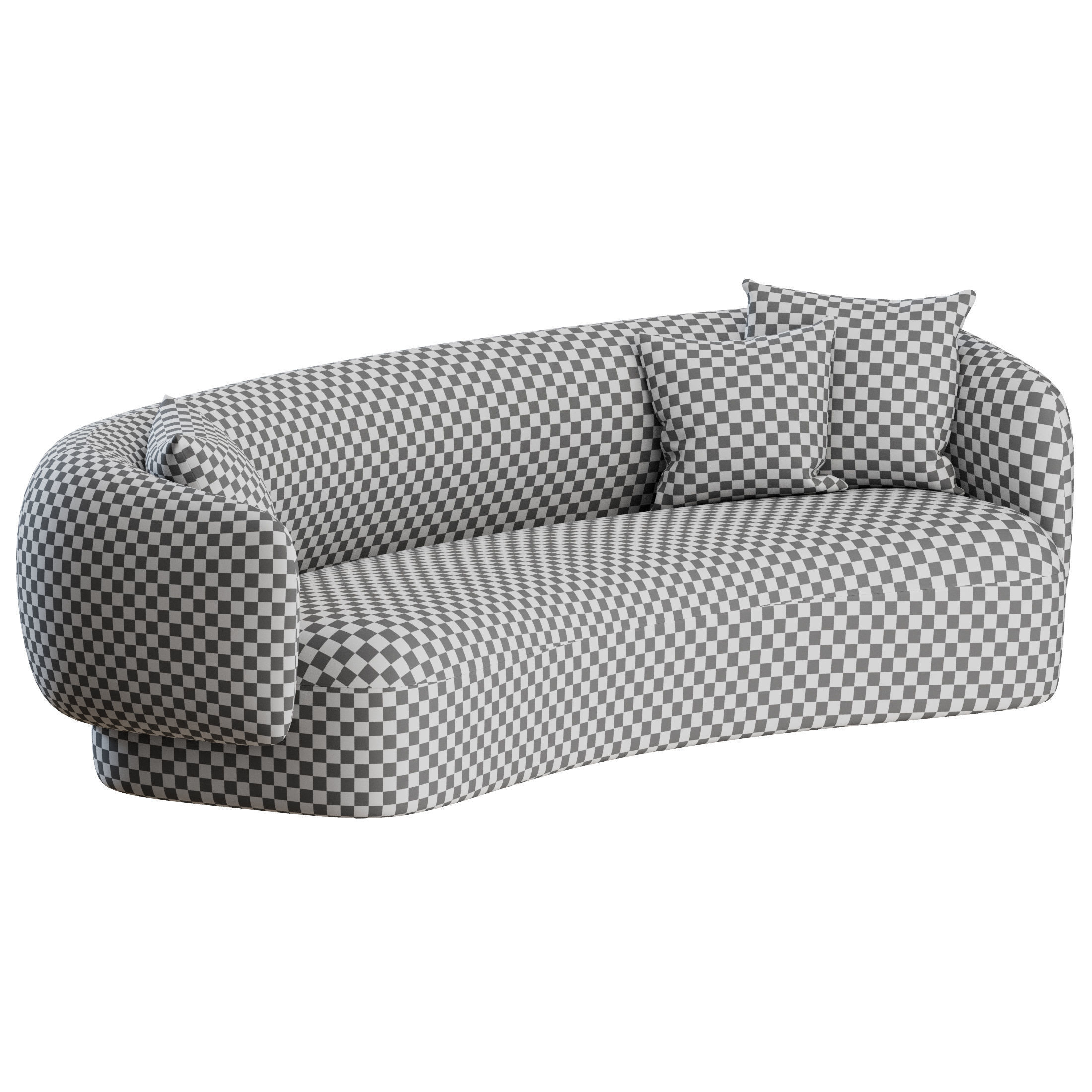 Noah Curved Sofa by Marelli 3D model_1
