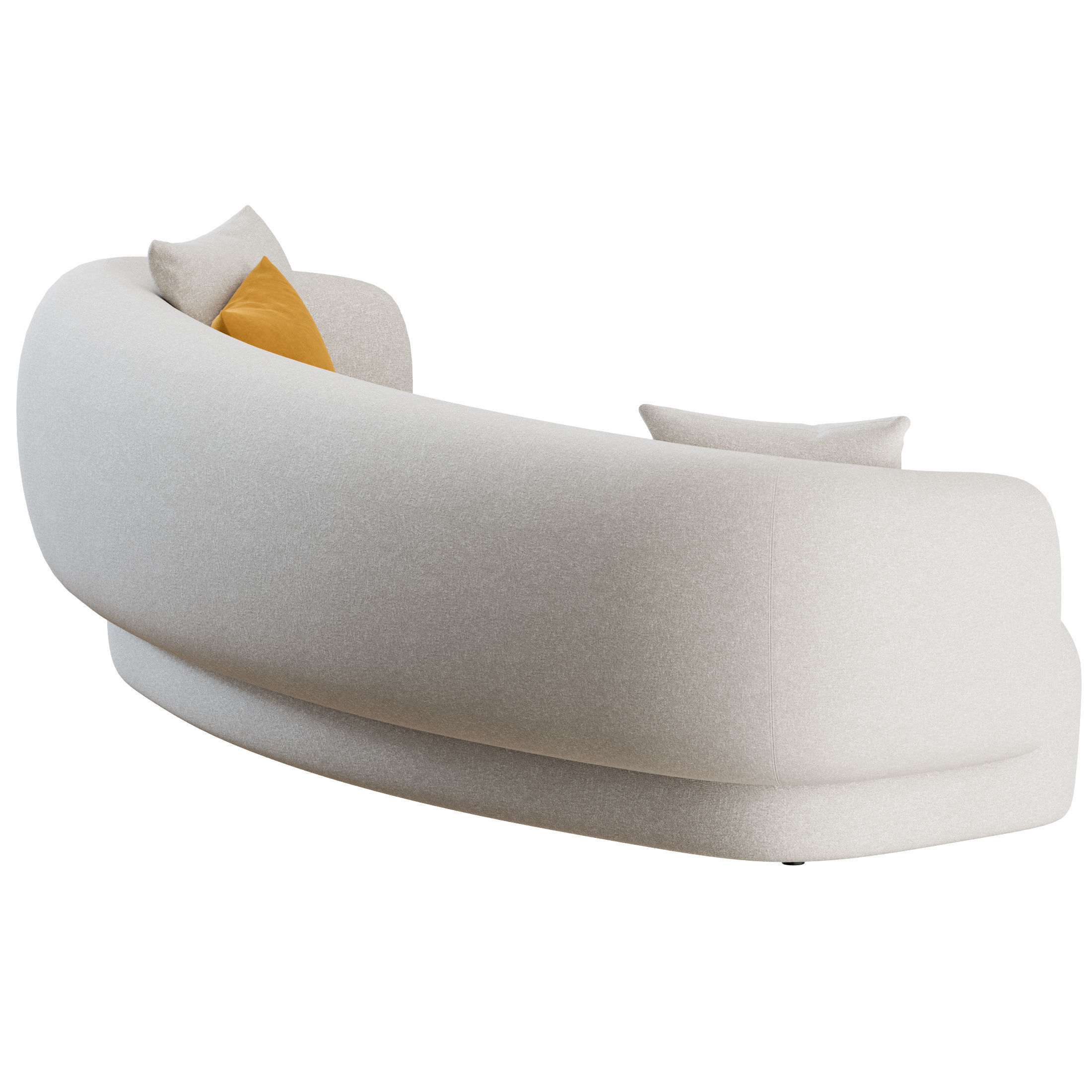 Noah Curved Sofa by Marelli 3D model_6