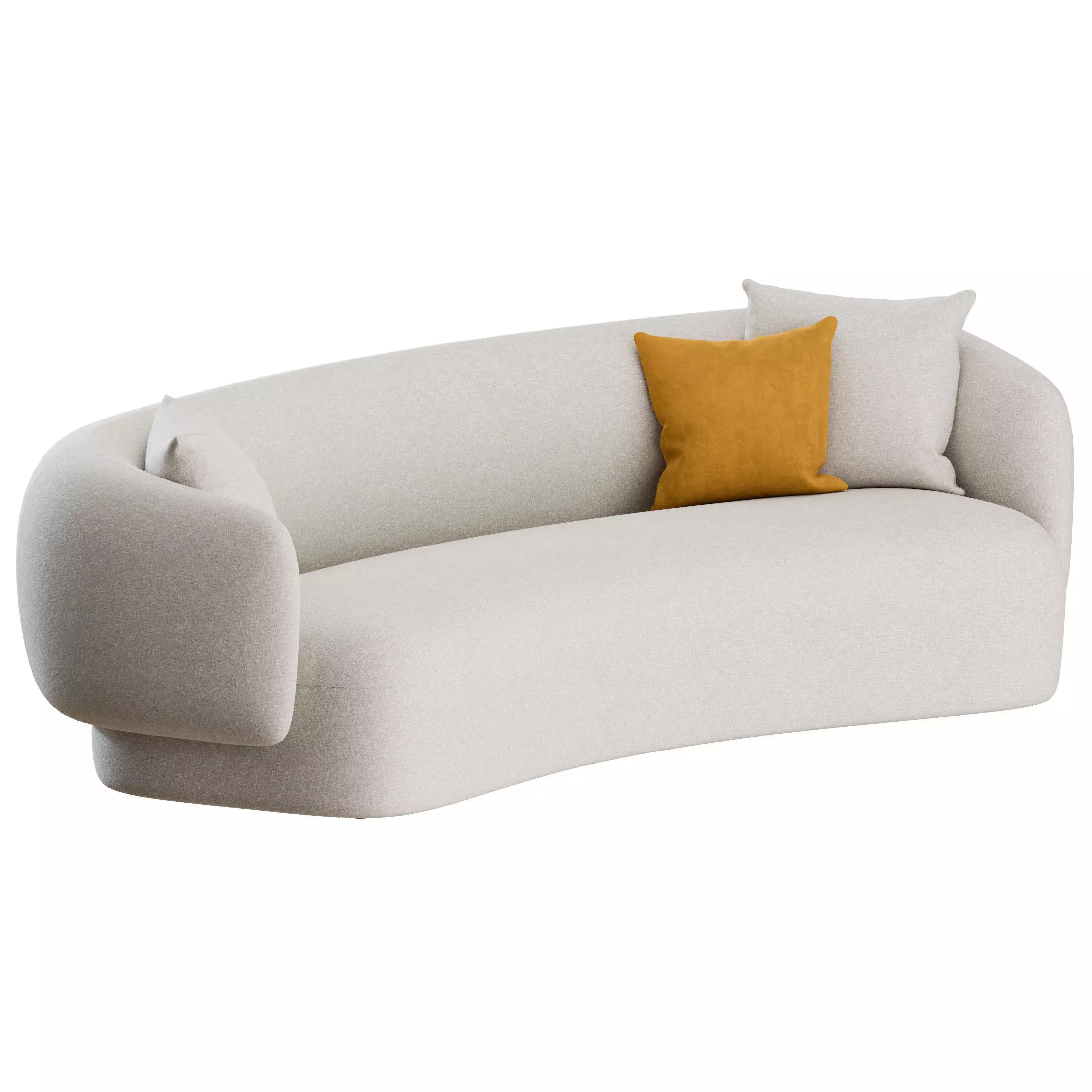 Noah Curved Sofa by Marelli 3D model_0