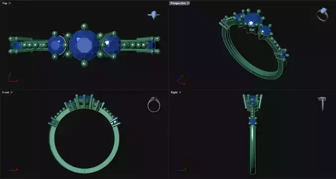 Diamond Round Engagement Ring with basket setting