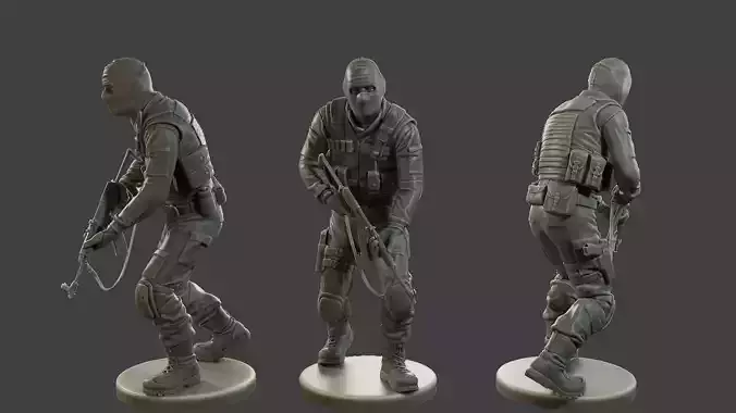 CzechSlovak Police Tactical Unit CPTU2 005 3D print model
