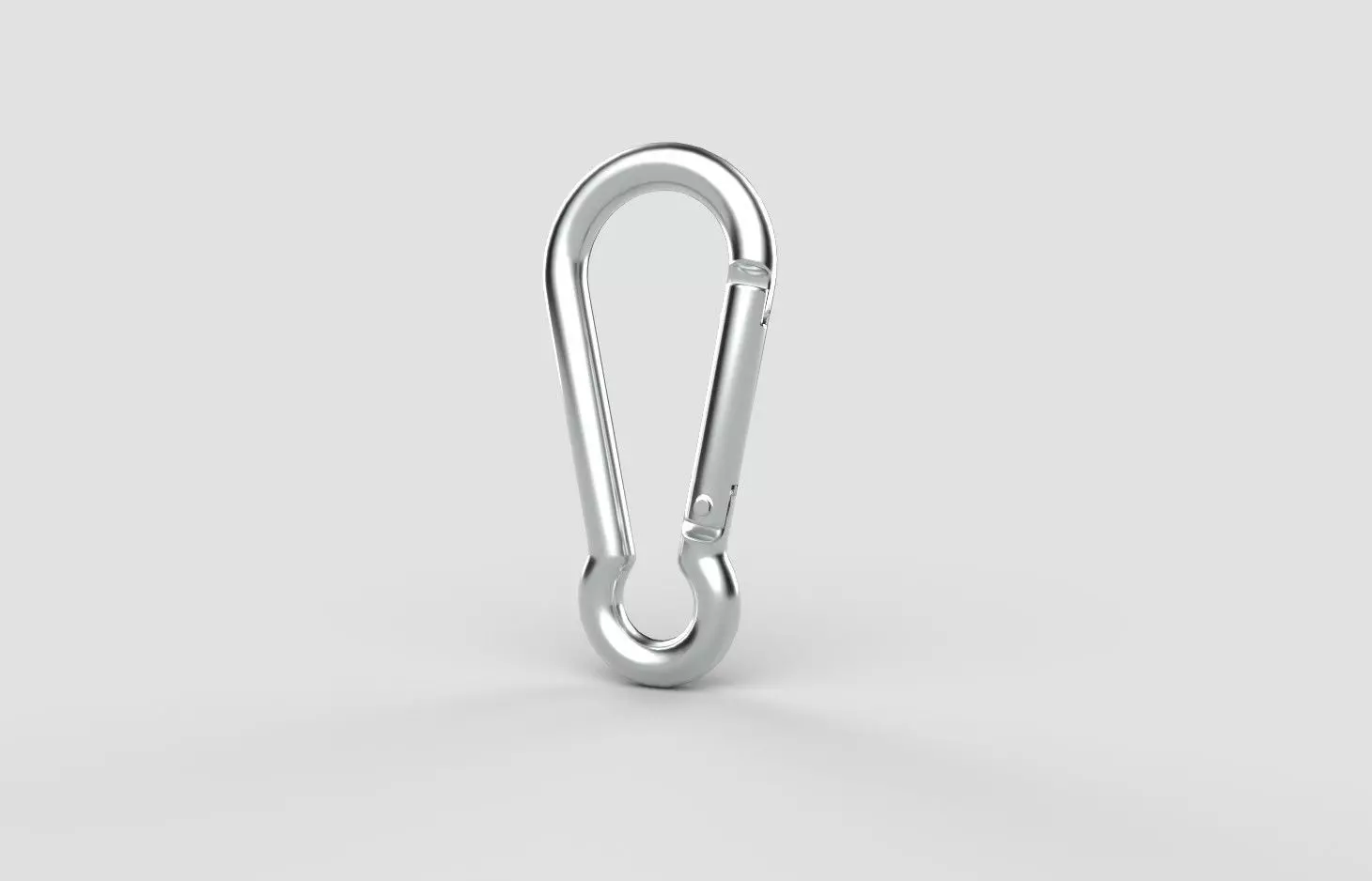 Carabiner Hook M01B Low-poly 3D model_0