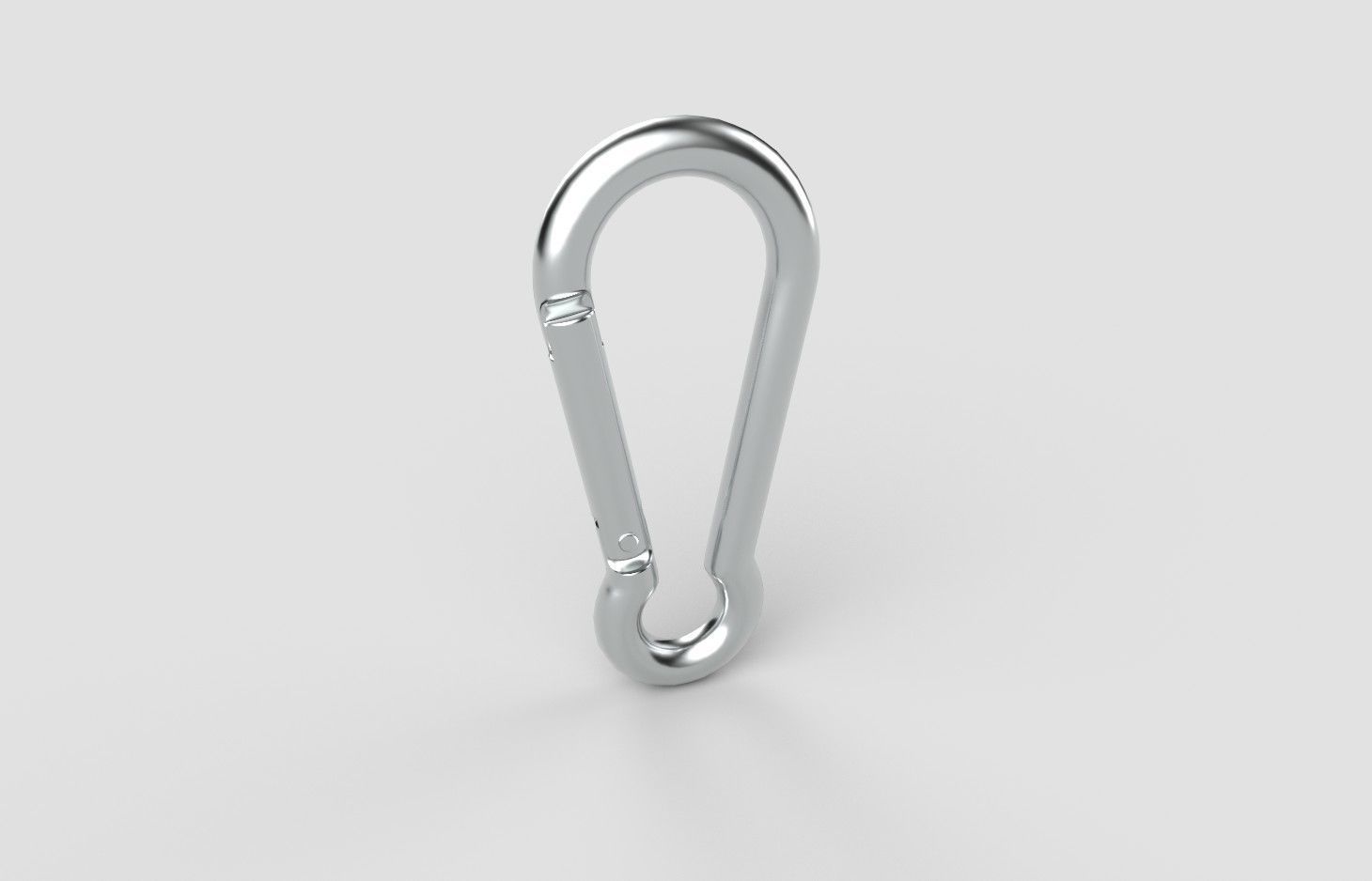 Carabiner Hook M01B Low-poly 3D model_4