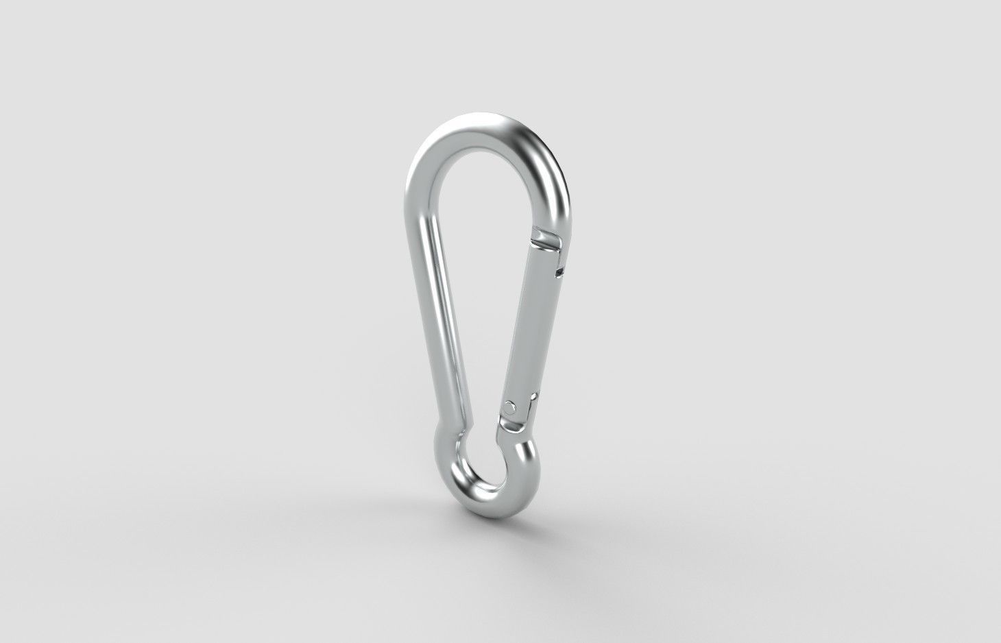 Carabiner Hook M01B Low-poly 3D model_3