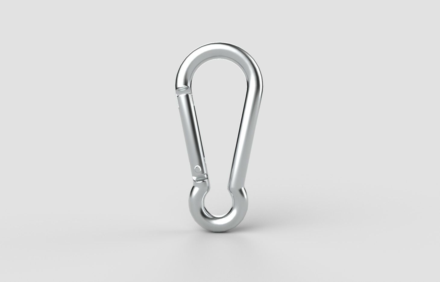 Carabiner Hook M01B Low-poly 3D model_5