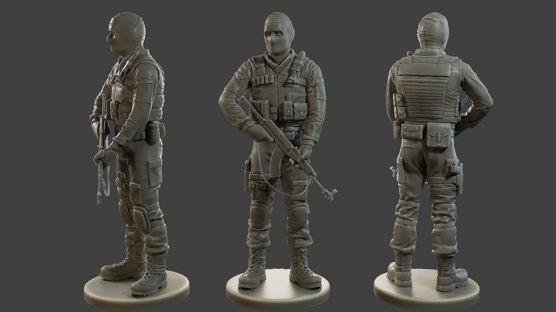 CzechSlovak Police Tactical Unit CPTU2 Pack1 3D Model Collection_9