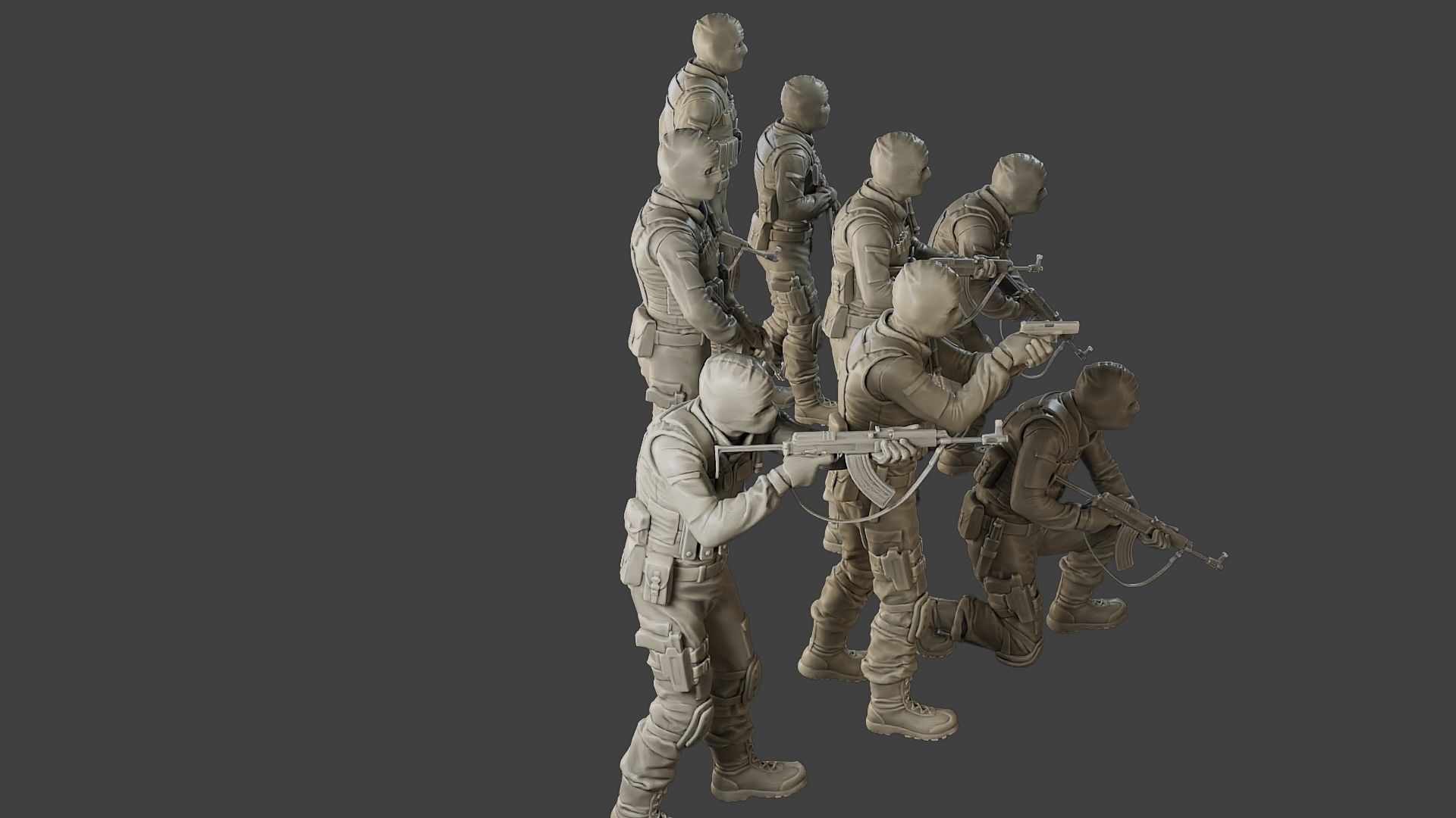 CzechSlovak Police Tactical Unit CPTU2 Pack1 3D Model Collection_23