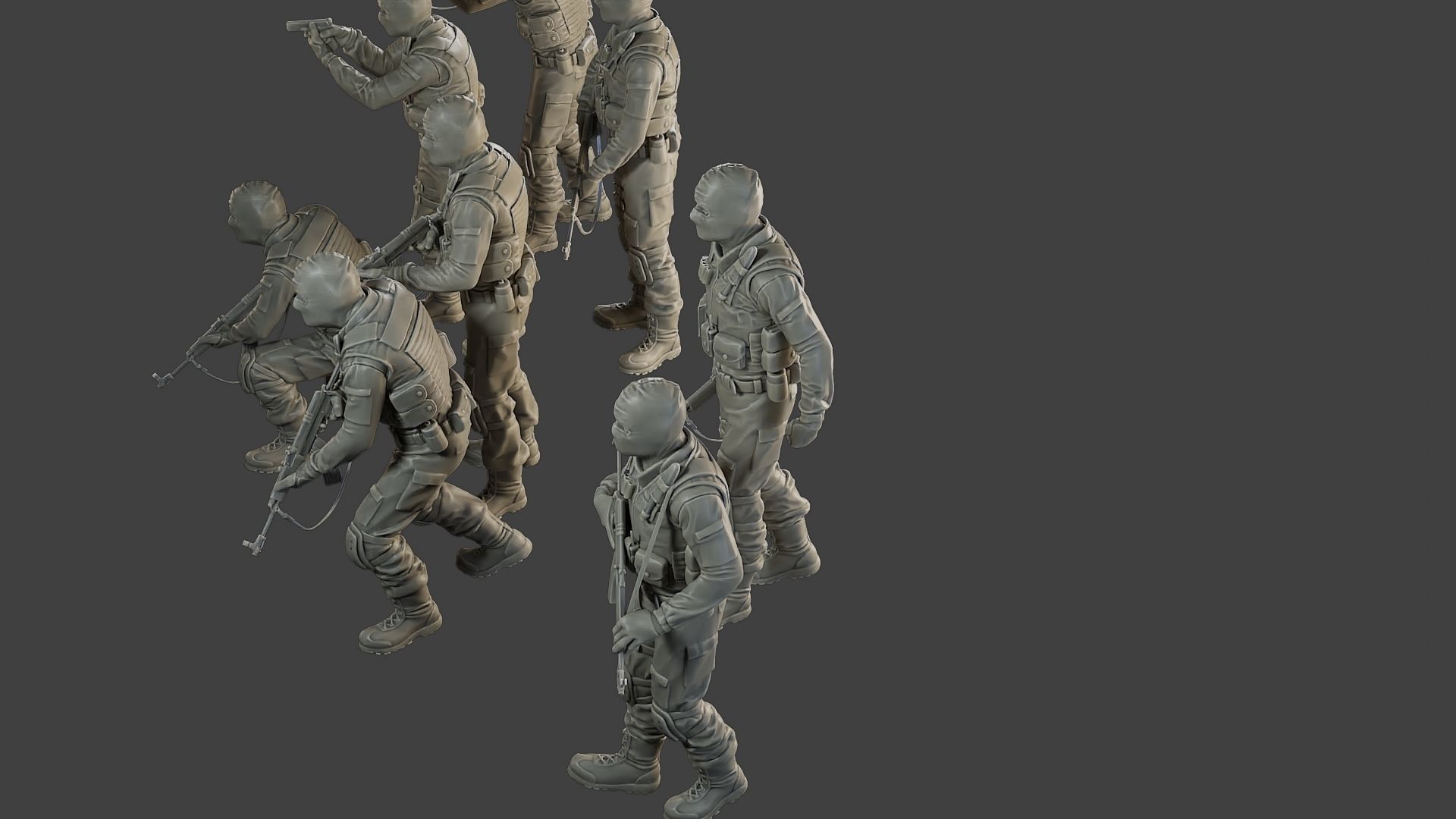 CzechSlovak Police Tactical Unit CPTU2 Pack1 3D Model Collection_21