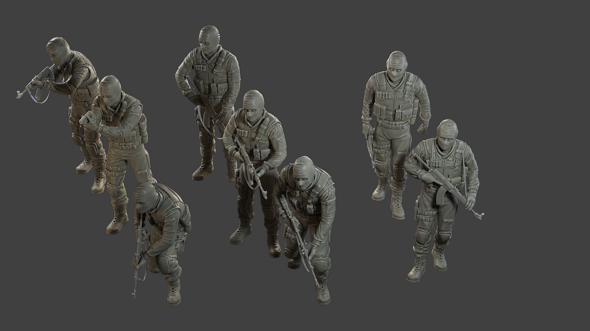 CzechSlovak Police Tactical Unit CPTU2 Pack1 3D Model Collection_26