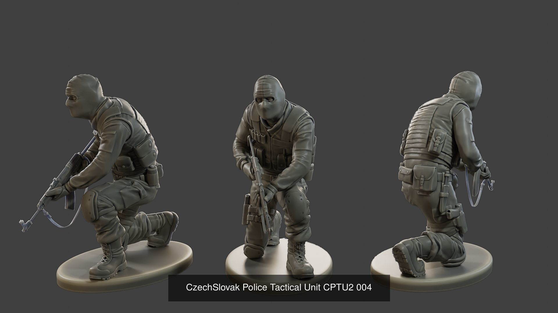 CzechSlovak Police Tactical Unit CPTU2 Pack1 3D Model Collection_8