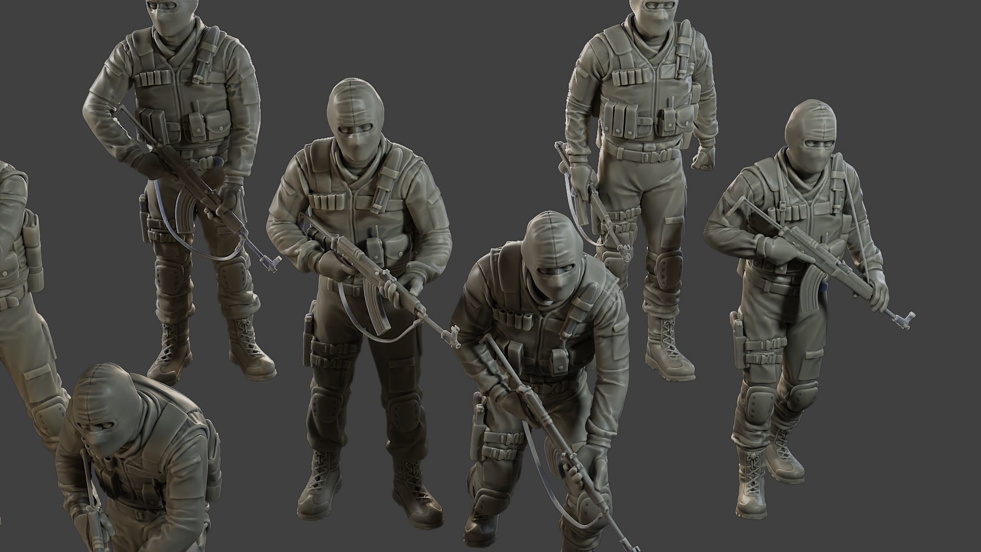 CzechSlovak Police Tactical Unit CPTU2 Pack1 3D Model Collection_32