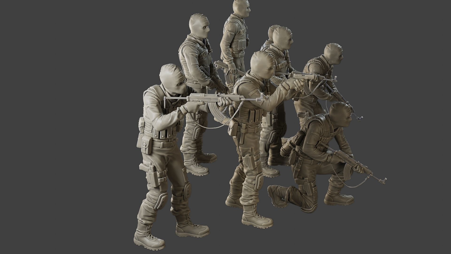 CzechSlovak Police Tactical Unit CPTU2 Pack1 3D Model Collection_27