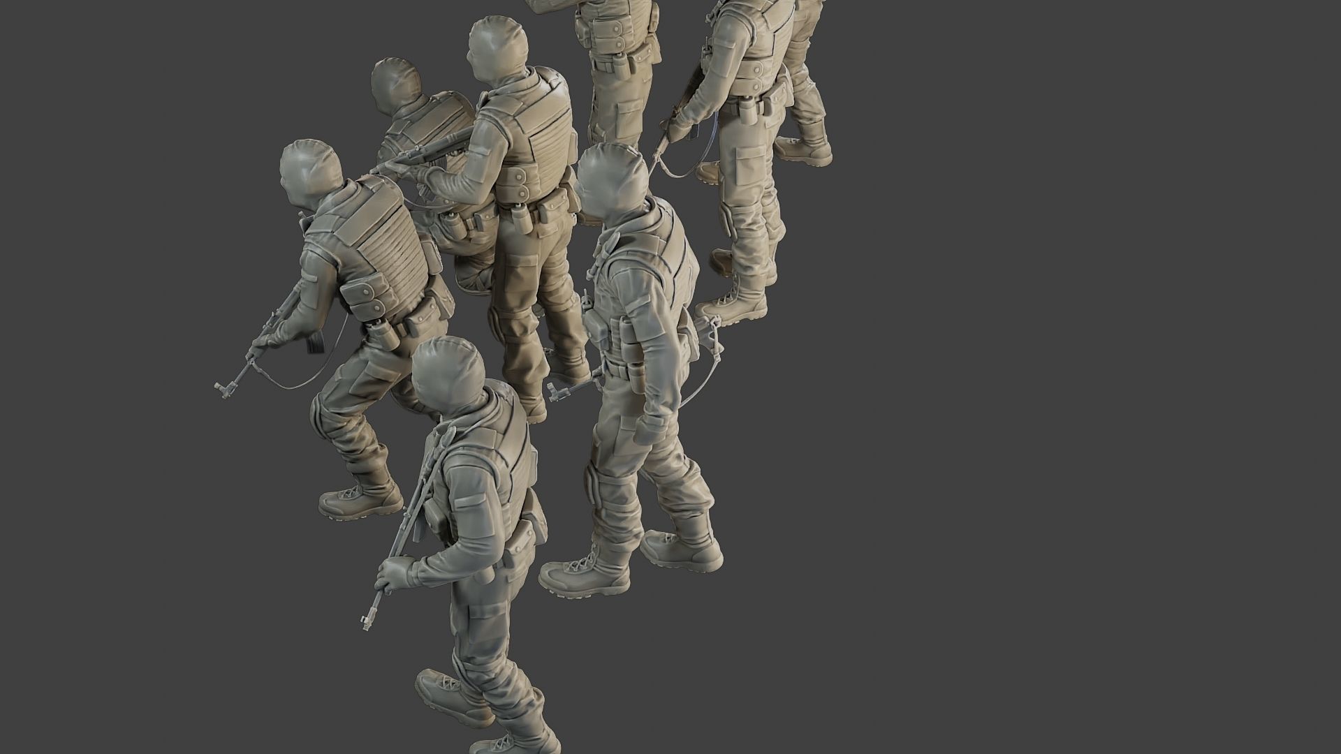 CzechSlovak Police Tactical Unit CPTU2 Pack1 3D Model Collection_19