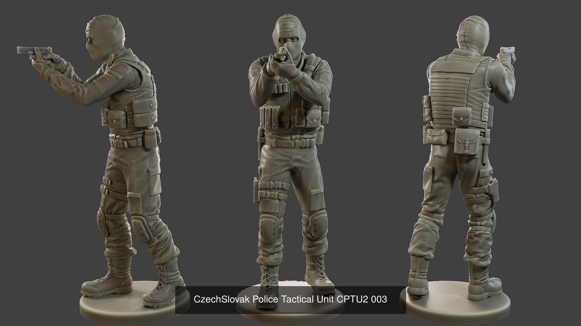 CzechSlovak Police Tactical Unit CPTU2 Pack1 3D Model Collection_6