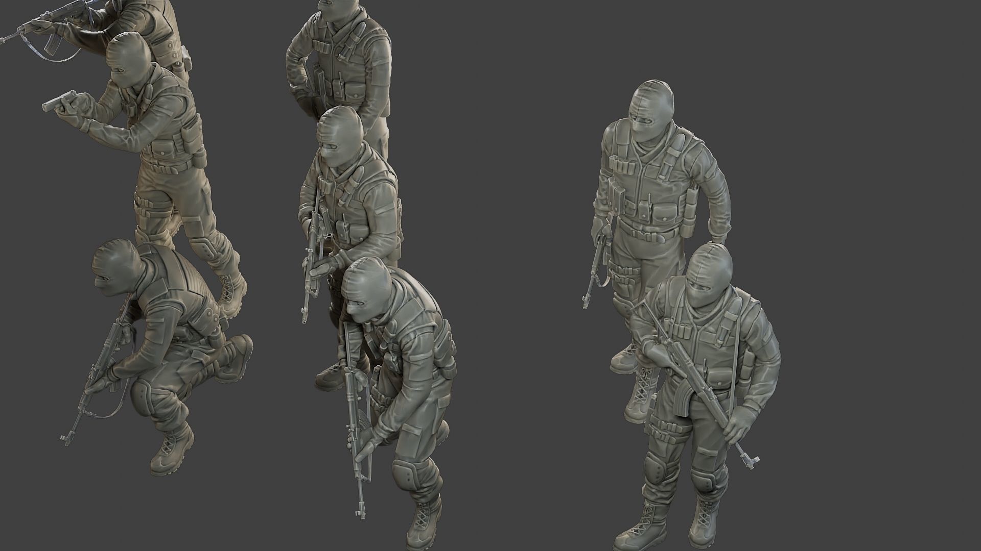 CzechSlovak Police Tactical Unit CPTU2 Pack1 3D Model Collection_29