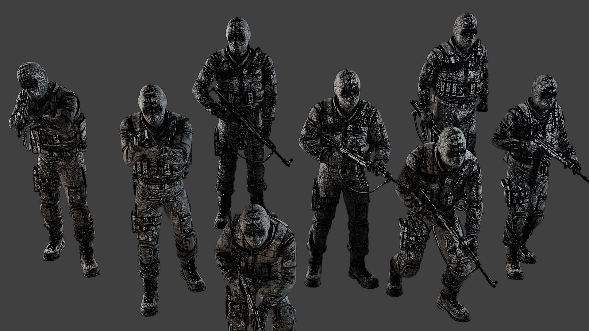 CzechSlovak Police Tactical Unit CPTU2 Pack1 3D Model Collection_18