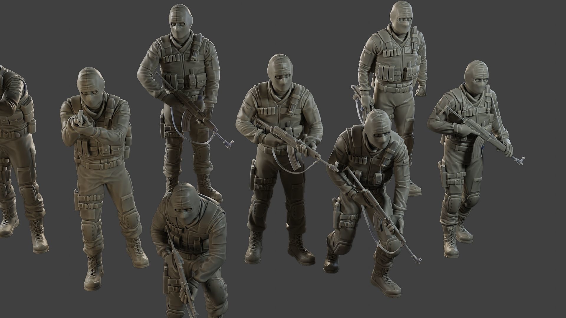 CzechSlovak Police Tactical Unit CPTU2 Pack1 3D Model Collection_31