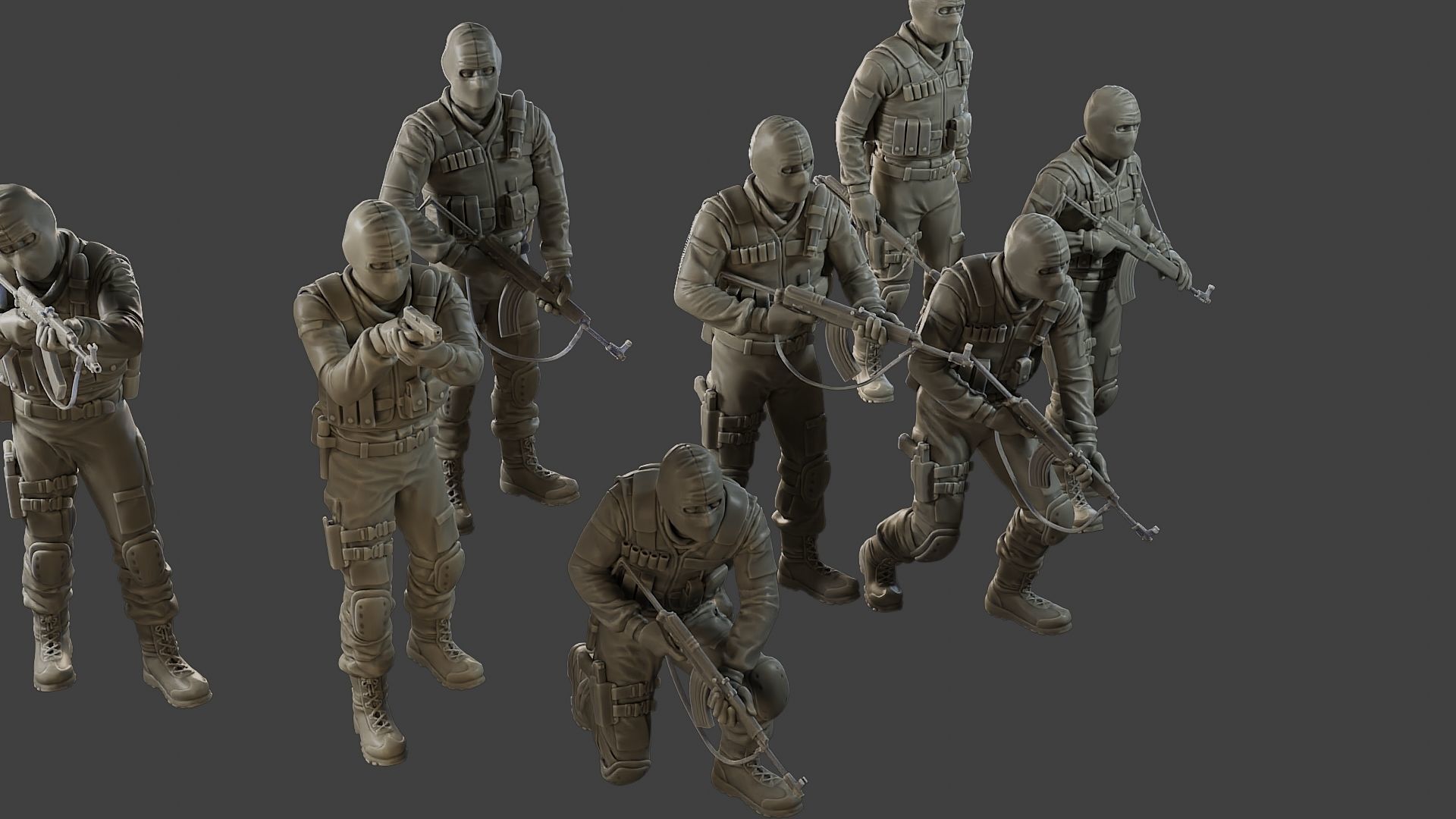 CzechSlovak Police Tactical Unit CPTU2 Pack1 3D Model Collection_28
