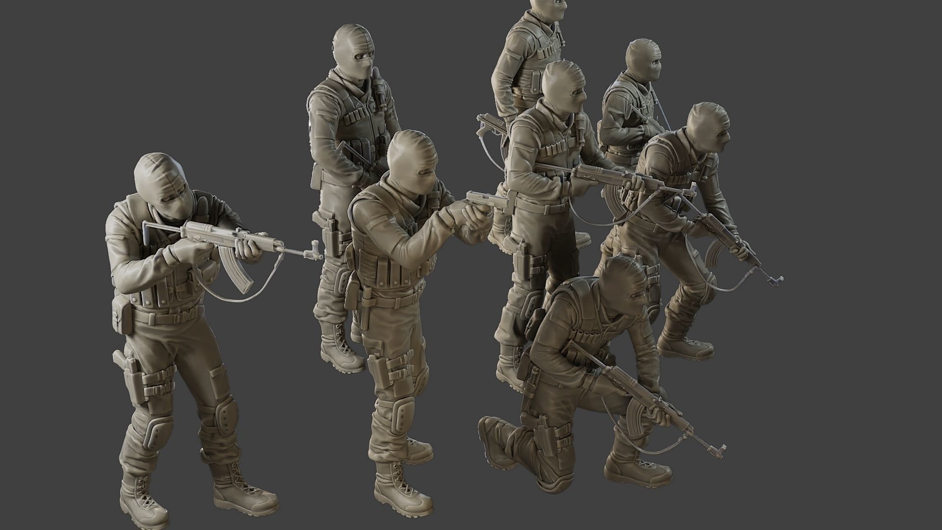 CzechSlovak Police Tactical Unit CPTU2 Pack1 3D Model Collection_25
