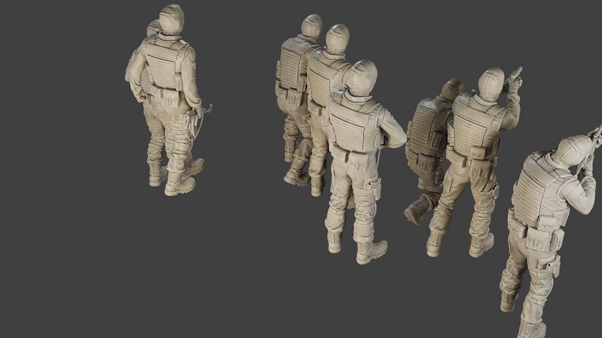 CzechSlovak Police Tactical Unit CPTU2 Pack1 3D Model Collection_30