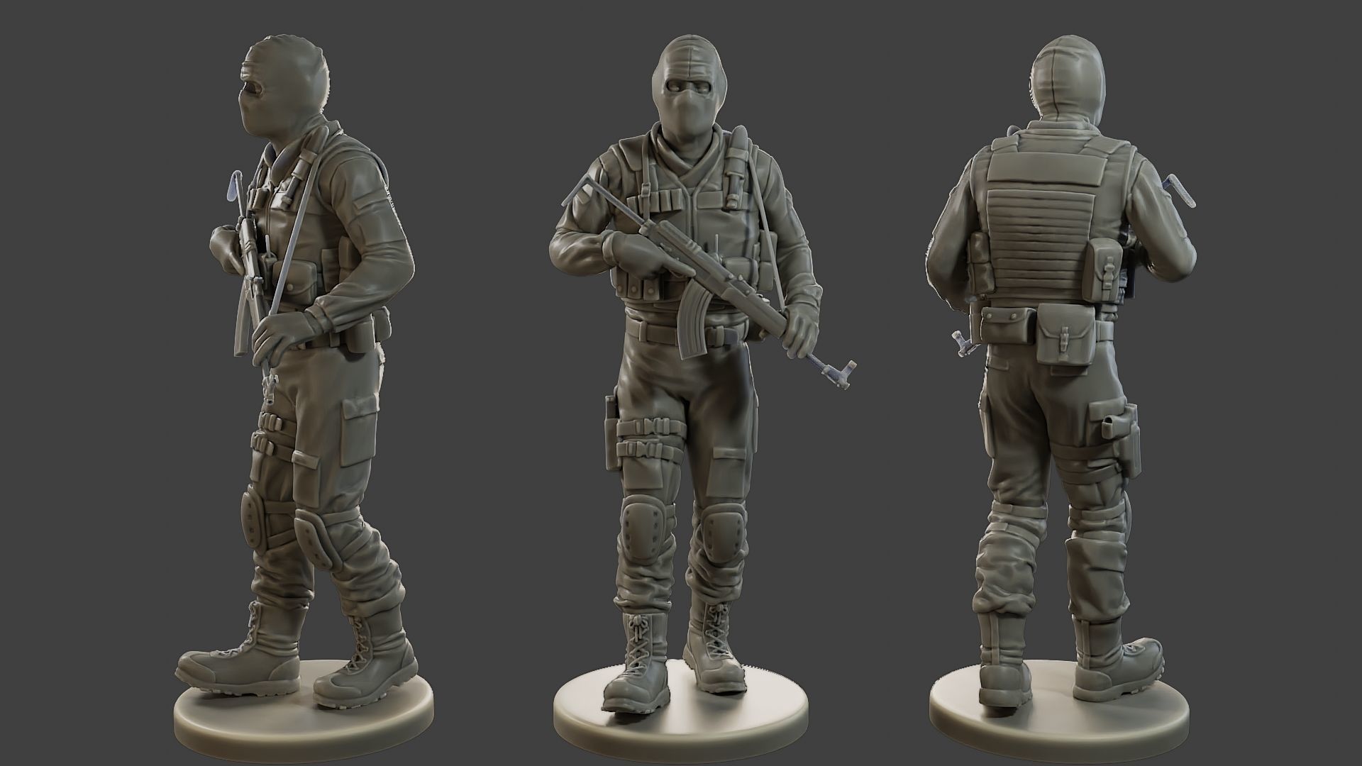 CzechSlovak Police Tactical Unit CPTU2 Pack1 3D Model Collection_13