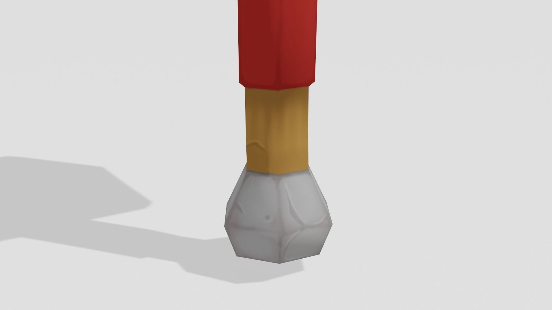 Stone Hammer - Hand Painted 3D model_6