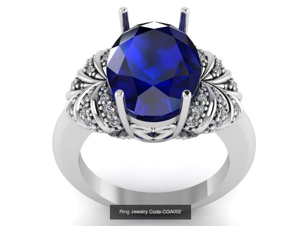 28 Ring Jewelry Code-CGA001-CGA028 3D Model Collection_10