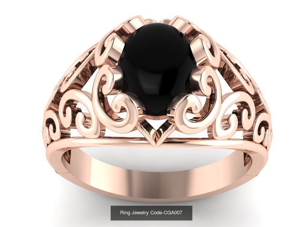 28 Ring Jewelry Code-CGA001-CGA028 3D Model Collection_15