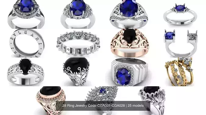 28 Ring Jewelry Code-CGA001-CGA028