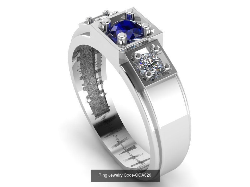 28 Ring Jewelry Code-CGA001-CGA028 3D Model Collection_32