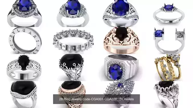 28 Ring Jewelry Code-CGA001-CGA028