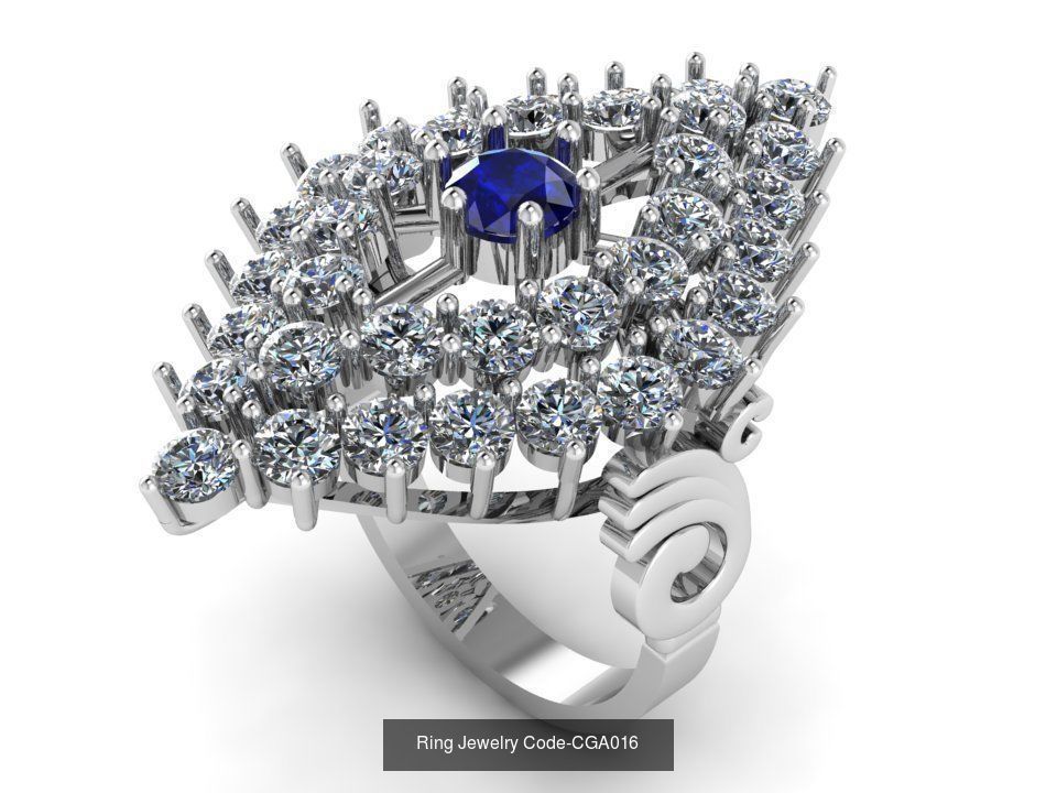 28 Ring Jewelry Code-CGA001-CGA028 3D Model Collection_23