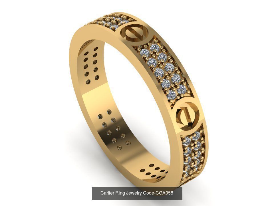 28 Ring Jewelry Code-CGA001-CGA028 3D Model Collection_27