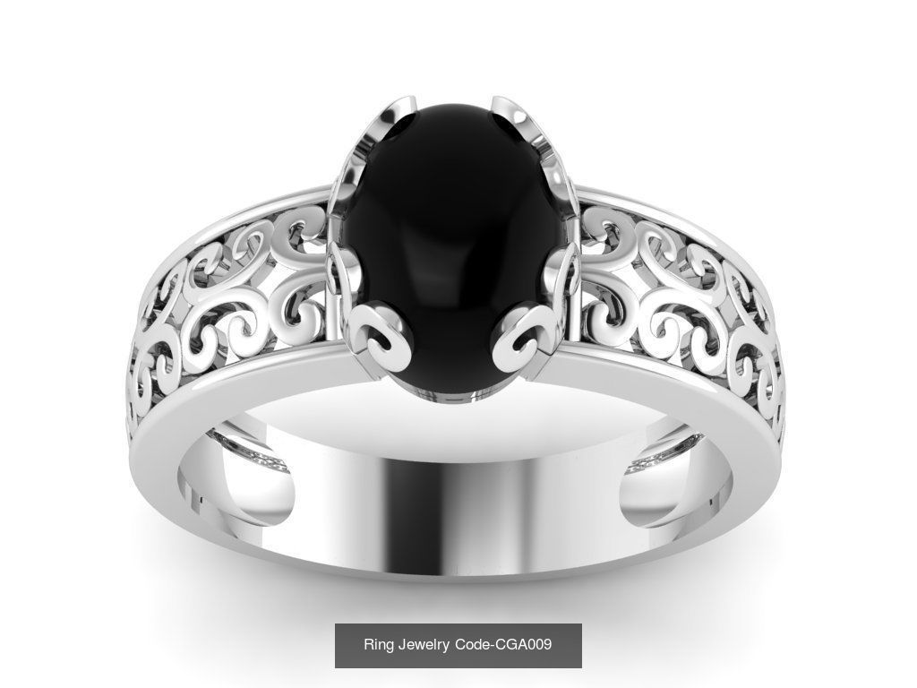 28 Ring Jewelry Code-CGA001-CGA028 3D Model Collection_17