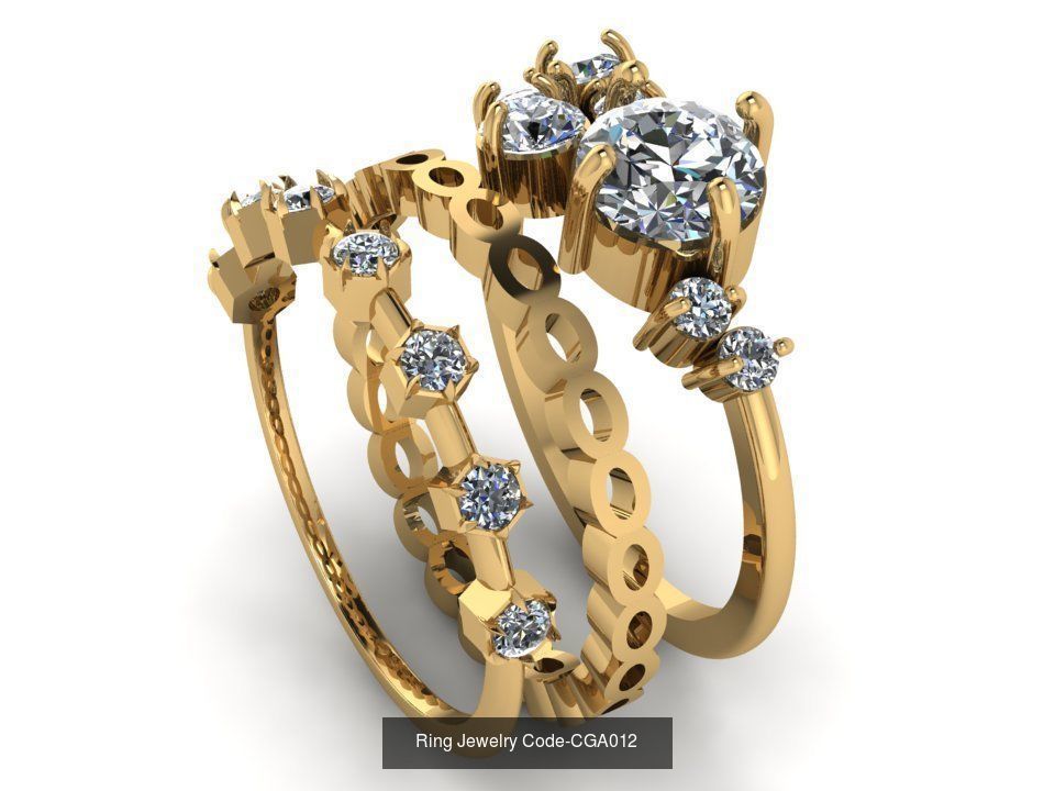 28 Ring Jewelry Code-CGA001-CGA028 3D Model Collection_20