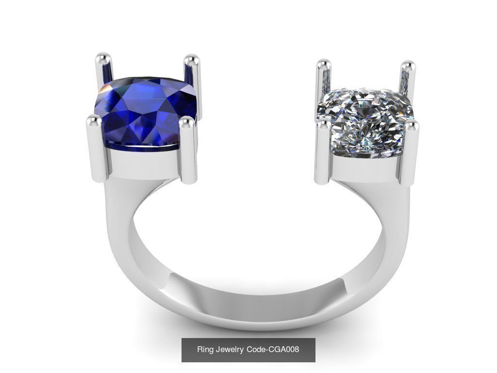 28 Ring Jewelry Code-CGA001-CGA028 3D Model Collection_16