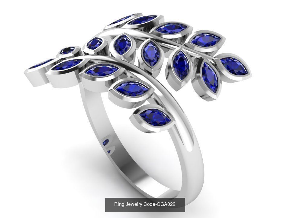 28 Ring Jewelry Code-CGA001-CGA028 3D Model Collection_30