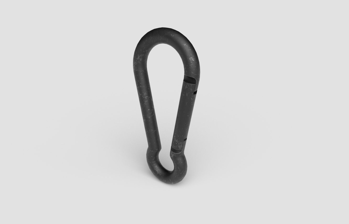 Carabiner Hook Model 01C Low-poly 3D model_3