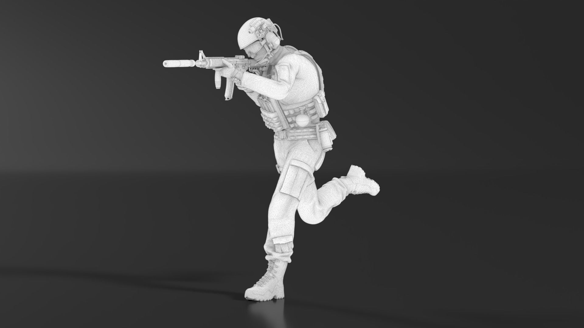 US Soldier Set 05 Free 3D print model_11